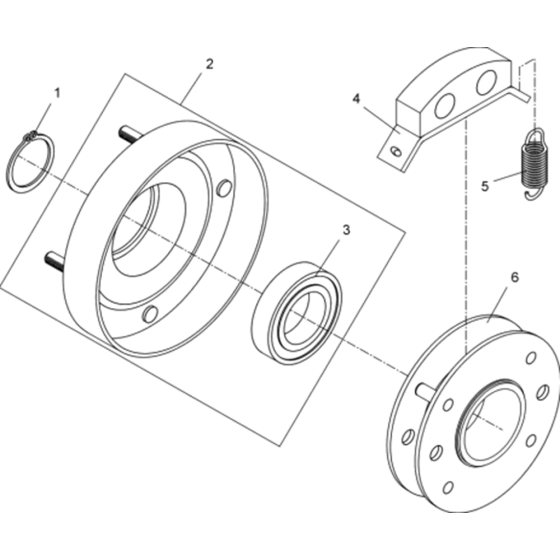 Centrifugal Clutch Assembly for Wacker BPU2440A 5000007869 (Petrol) Rev. 100 Reversible Plate Compactors