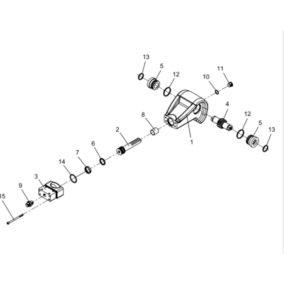 Center Pole Head Assembly for Wacker BPU2540-5000008954 (Petrol) Rev.103 Reversible Plate Compactor