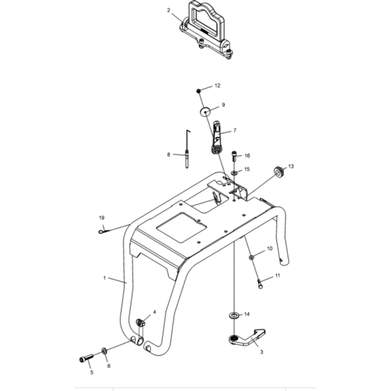 Protective Frame Assembly for Wacker BPU2540A-5000008758 (Petrol) Rev.100 Reversible Plate Compactor