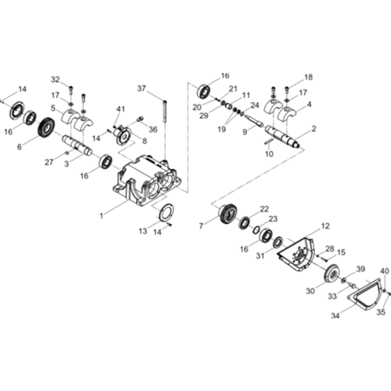 Exciter Assembly for Wacker BPU3050 5000008955 (Petrol) Rev. 104 Reversible Plate Compactors