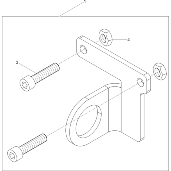 Towing Eye Assembly for Wacker BPU3750ATS 5000610408 (Petrol) Rev. 101 Reversible Plate Compactors