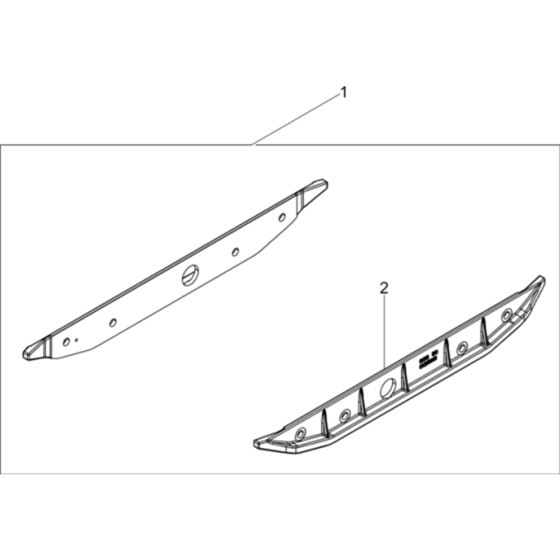 Extension Plate Kit Assembly-1 for Wacker BPU5045A 5000008545 (Petrol) Rev. 109 Reversible Plate Compactors