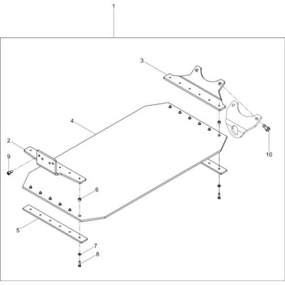 Urethane Pad Kit PGV 4045-5045 Assembly for Wacker BPU5545A 5000610346 (Petrol) Rev. 101 Reversible Plate Compactors