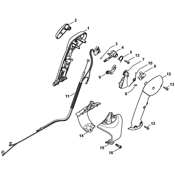 Control Handle for Stihl BR200