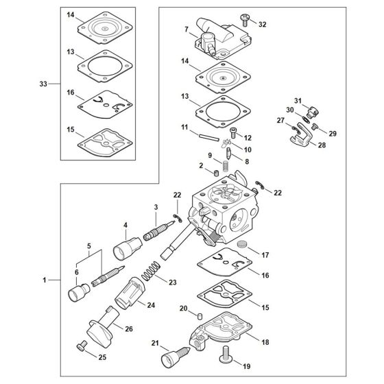 Carburetor for Stihl BR 430