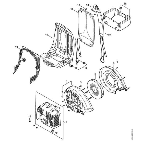 Fan Housing for Stihl BR 450