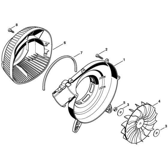 Fan Housing for Stihl BR45C