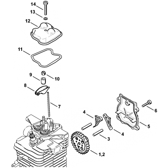 Valve Timing Gear for Stihl BR500