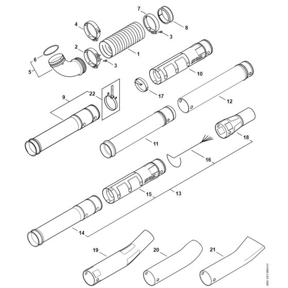 Pleated Hose & Blower Tube