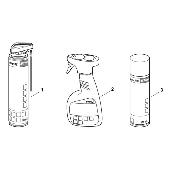 Stihl BR 700 Cleaning Products