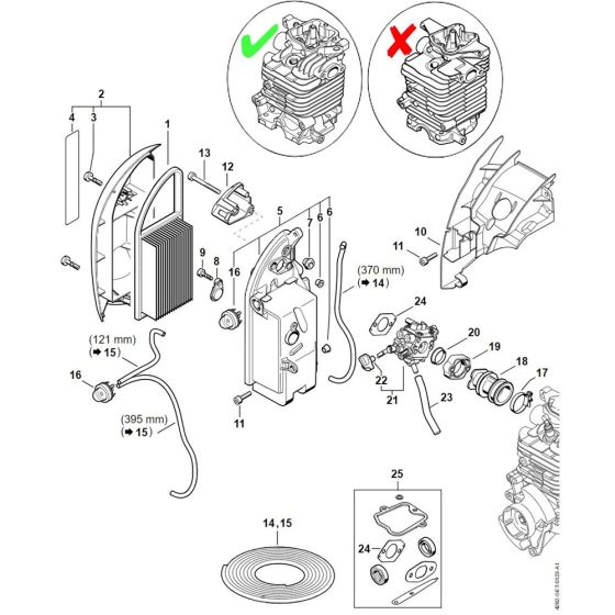 Air Filter & Manifold for Stihl BR 700
