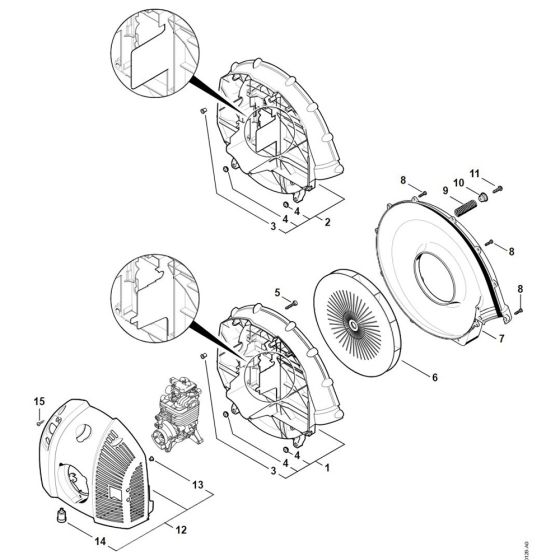 Fan Housing for Stihl BR 700