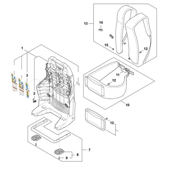 Backplate Assembly for Stihl
