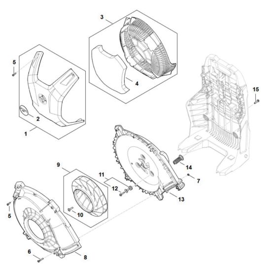 Fan Housing for Stihl BRA 500