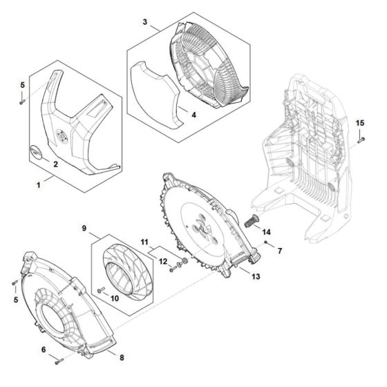Fan Housing for Stihl BRA 600