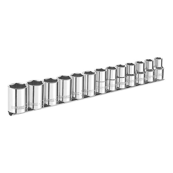 Socket Set of 13 A/F 3/8in Drive by Britool - E031803