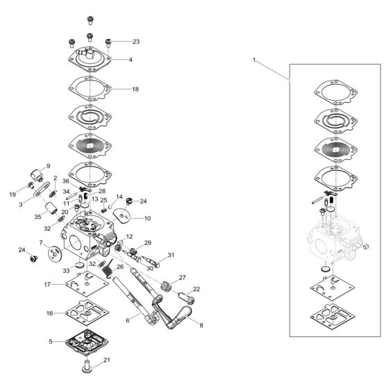 Carburettor Assembly for BS30
