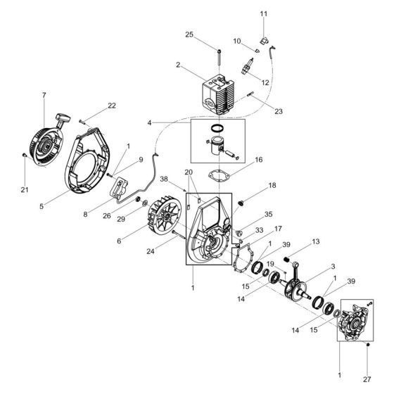 Fan, Magneto Assembly