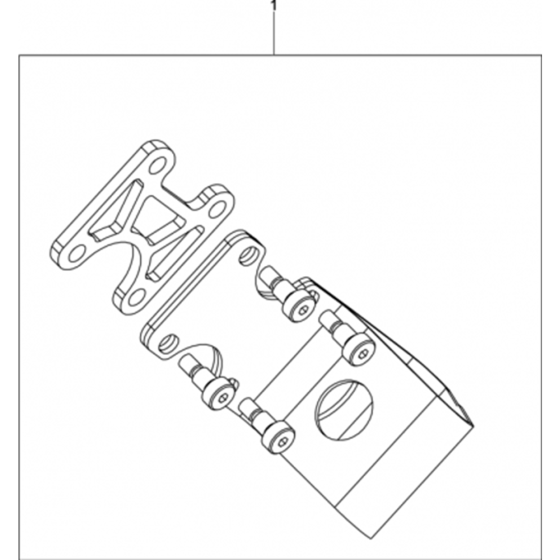 Muffler Guard Kit Assy for Wacker BS50-2 (Walbro Carb, Manual Choke) Rammer