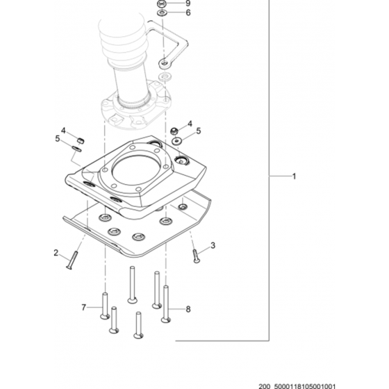 Ramming Shoe Kit-7 Assembly for Wacker Neuson BS50-2i Trench Rammer