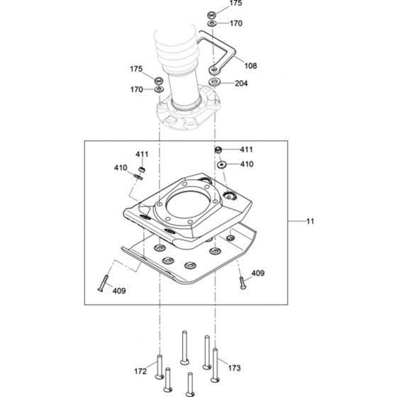 Ramming Shoe Complete Assembly for Wacker Neuson BS50-2i Trench Rammer