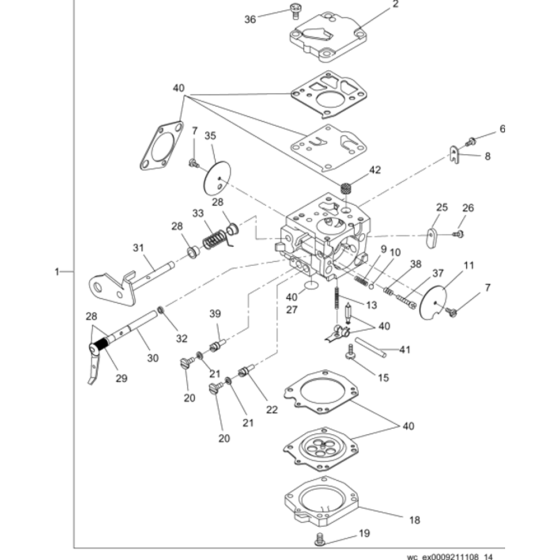 Carburetor Assembly for Wacker BS500 Trench Rammers