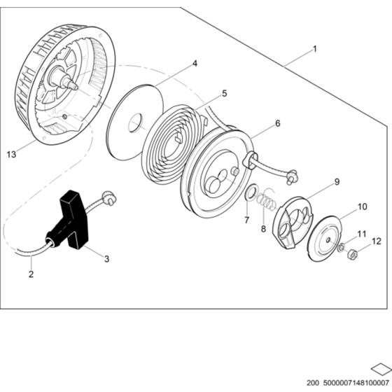 Starter Assembly for Wacker BS52Y Trench Rammers