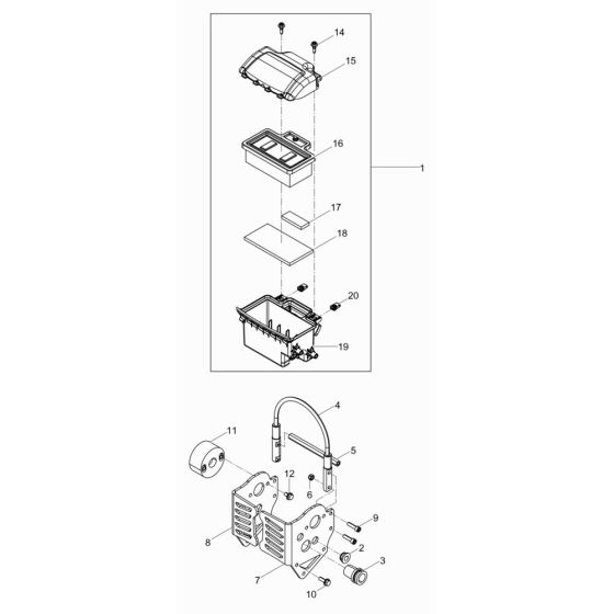 Air Filter for Wacker BS60-2plus