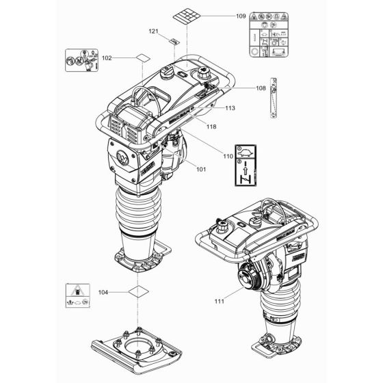 Decals for Wacker BS60-2plus