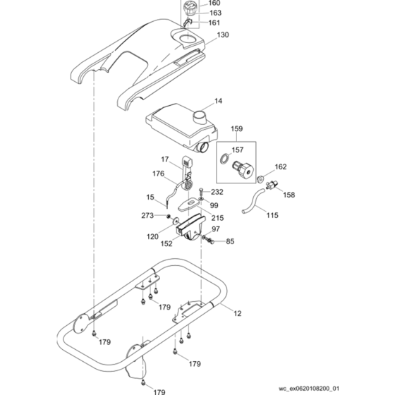 Guide Handle Assembly for Wacker BS60-4 Trench Rammer