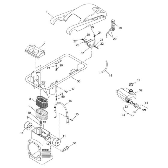 Guide Handle for Wacker BS600-4