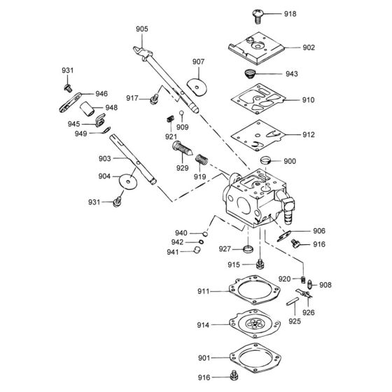 Carburettor Assembly for Wacker