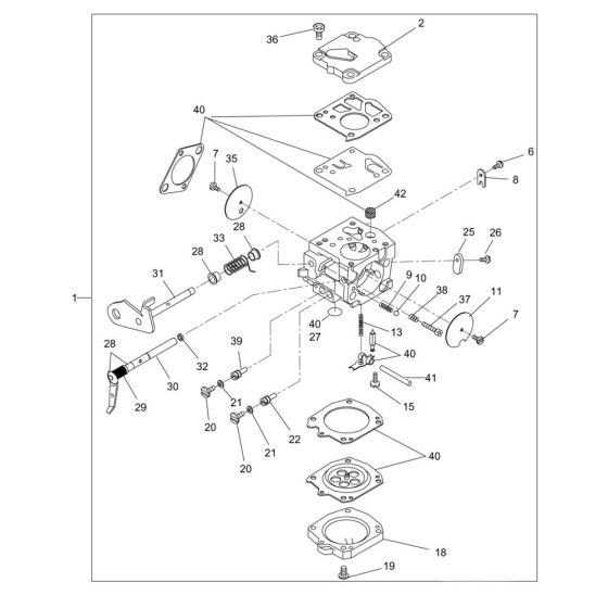 Carburettor Assembly for Wacker
