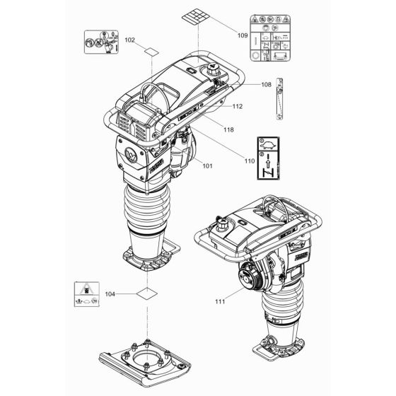 Decals for Wacker BS70-2