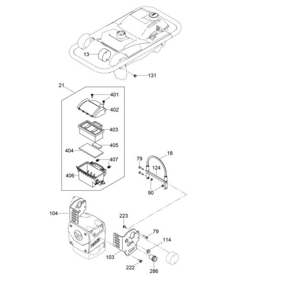 Air Cleaner for Wacker BS70-2i