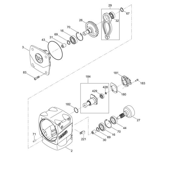 Crankcase Assembly for Wacker BS70-2i