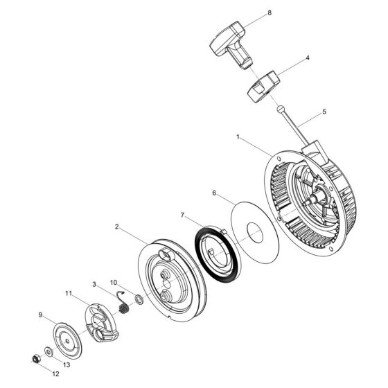 Recoil Starter for Wacker BS70-2plus