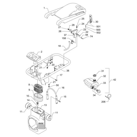 Guide Handle for Wacker BS700