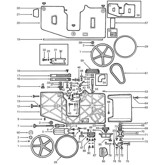 Main Assembly for DeWalt BS9310