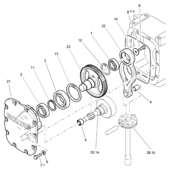 Transmission Cover for Bomag