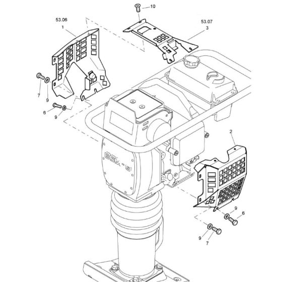 Protection Plate for Bomag BT60/4