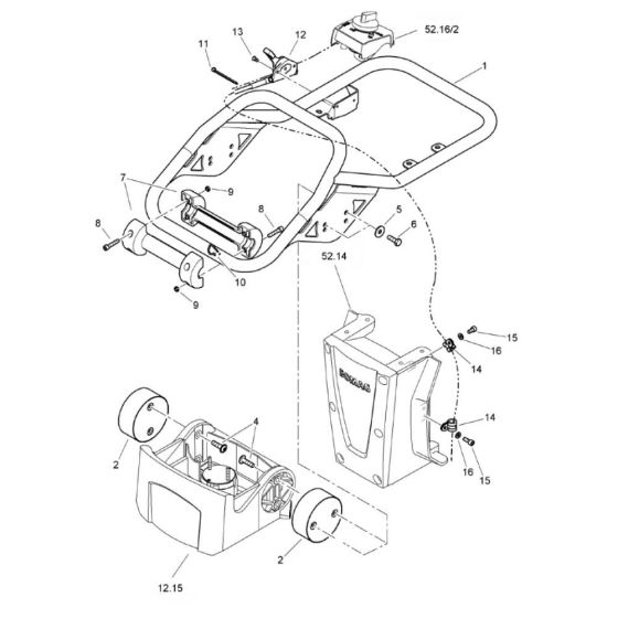 Steering Handle for Bomag BT65