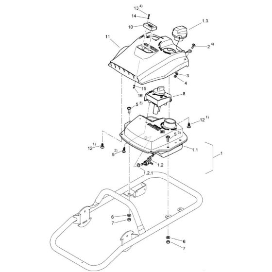 Fuel Tank for Bomag BT65/4