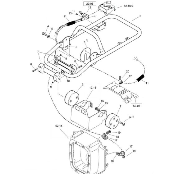 Steering Handle for Bomag BT65/4