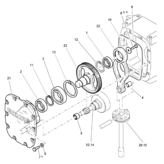 Transmission Cover for Bomag