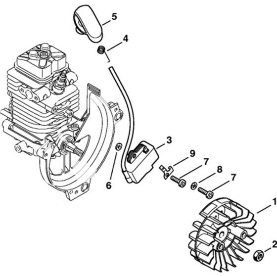 Ignition System Assembly for Stihl BT130 Earth Auger