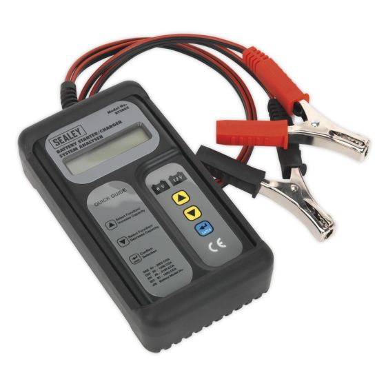 Digital Battery & Alternator Tester 6-12V Battery 6, 12, 24V Alternator Sealey Part No. BT2002