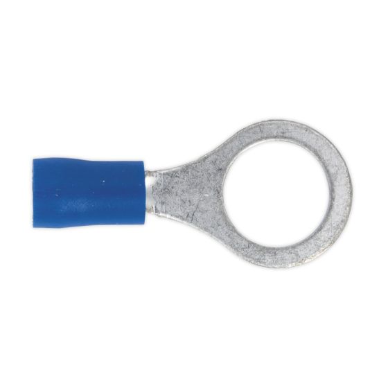 Easy-Entry Ring Terminal Dia.10.5mm (3/8") Blue Pack of 100 Sealey Part No. BT23