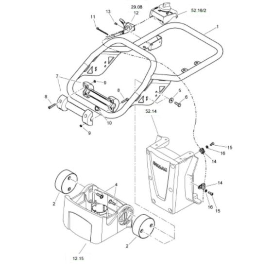 Steering Handle for Bomag BT50