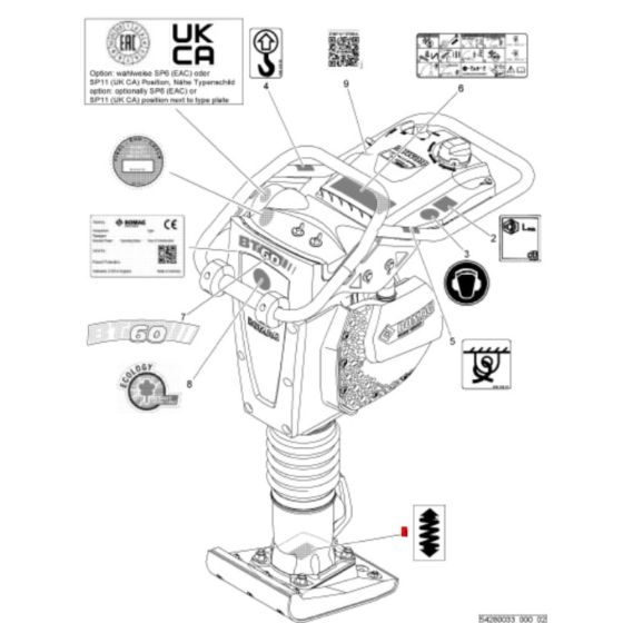 Decals Assembly for Bomag BT60